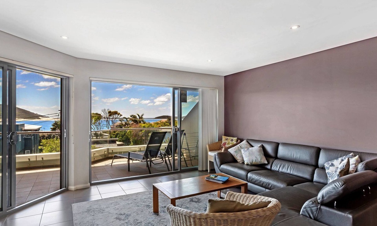Fingal Bay Apartment | A modern, spacious penthouse with waterviews