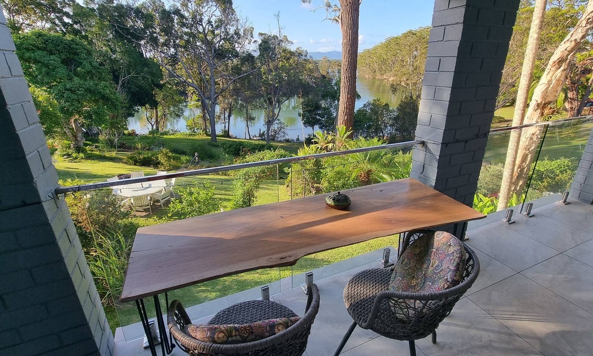 Urunga Apartment | Belle Vue-River front in Urunga-peaceful, amazing views, bird song. Small dog OK