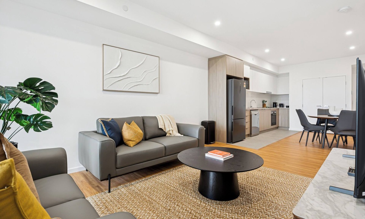 Cannington Apartment | Cannington Comfort – Beside Carousel & Curtin, featuring modern design and rooftop amenities.