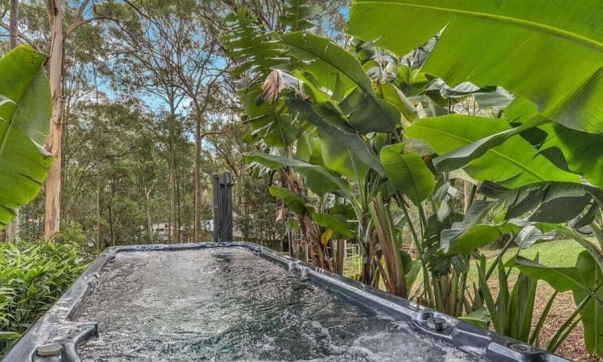 Murrays Beach House | Wallarah Forest Stay - heated swim spa