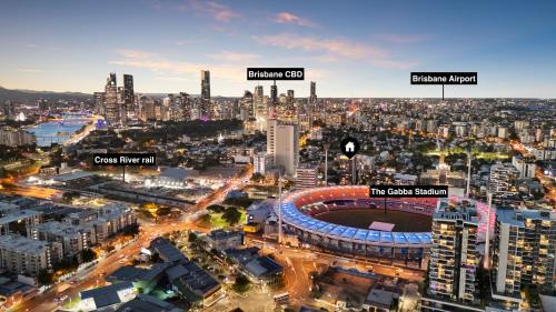 Kangaroo Point Apartment | 12th floor Stadium View -2BR-Free Parking-CBD
