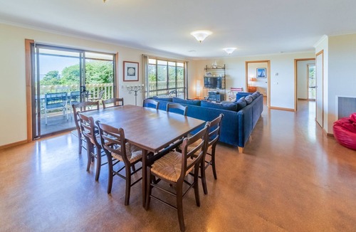 Cowes House | BEACH FRONT HOUSE with extensive water views, large deck and outdoor space