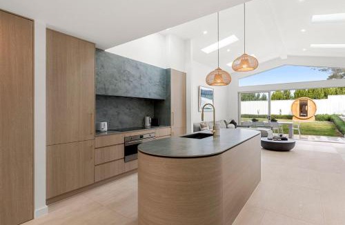 Callala Beach House | Casa Bianca - Fireplace with Swimming Pool