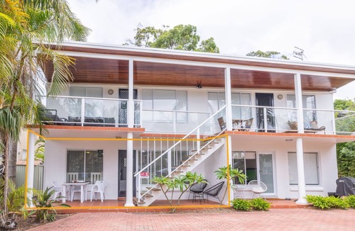 Corlette Apartment | Copacabana, 2/61 Sandy Point Road - cute unit with water views from the balcony