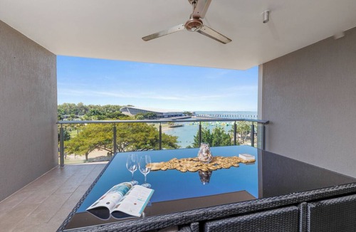 Darwin City Centre Apartment | Delightful Waterfront Lagoon Views + Restaurants