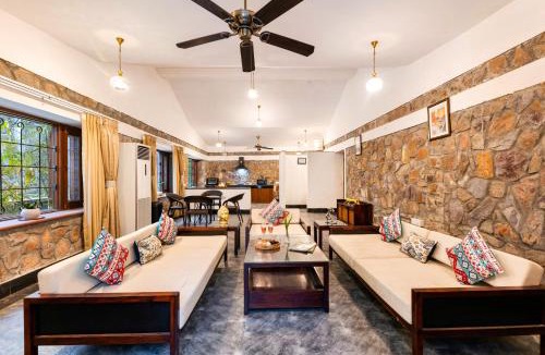 Faridabad Villa | ELIVAAS The Aravalli Reserve The Bliss Pet-Friendly Villa with Pool, Gazebo, Lawn and Jacuzzi