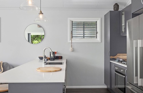 Moonee Beach House | Hiddleston Retreat is bright, modern & open plan accommodation