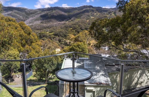 Thredbo Apartment | Lantern 05-Balcony nestled in the beautiful Snowy Mountains.