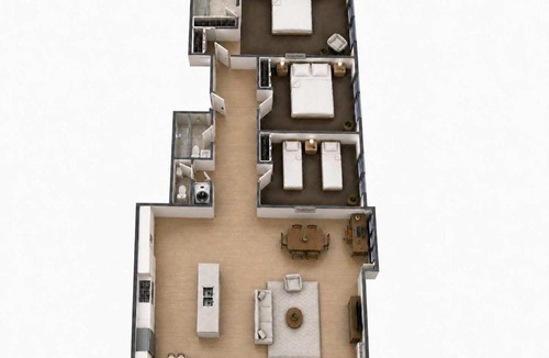 Melbourne Central Business District Apartment | Luxe 3BR Skyline Sunset Residence Level 63 - CBD Views, Parking, Pool, Sauna, Gym
