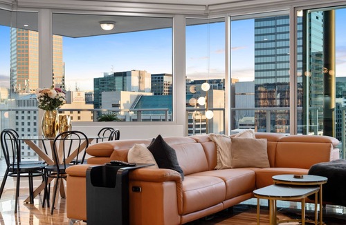 Adelaide Central Business District Apartment | Luxury CBD Penthouse | Ocean + City Views | Pool, Parking & Balcony | Sleeps 6