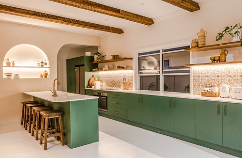 Marcoola House | Mediterranean Style Beachside Abode. Heated Pool in Winter