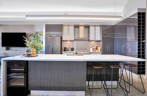 Nangkita House | Modern waterfront retreat, with indoor heated pool and games room.