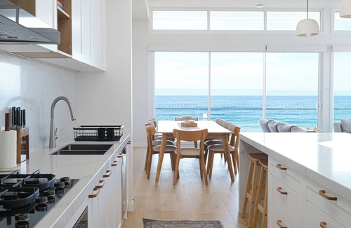 Surf Beach House | Oceanview Escape - Luxury New Beachfront Haven w/Hot Tub!