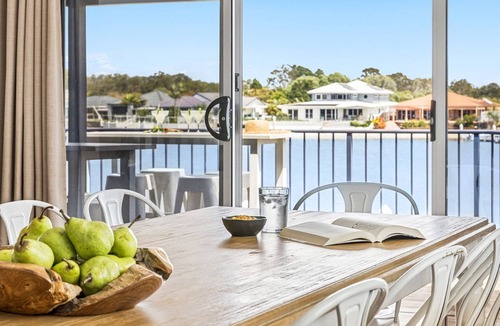 Yamba House | Pandanus - Spacious Waterfront Escape with Private Pontoon & Pool - Holiday Yamba