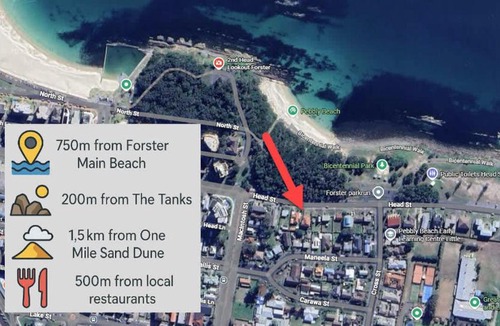 Forster Apartment | Pebbly Beach Escape
