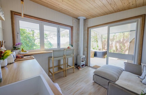 Foxground Cabin | Rainforest Retreat YIN Tiny Home with Ocean Views