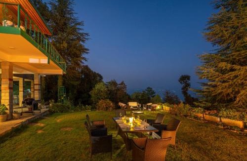 Shimla Villa | StayVista at The Woods with Indoor Fireplace & BBQ