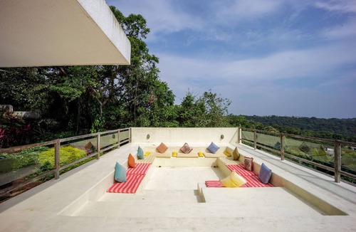 Pilerne Industrial Estates Villa | Stunning Hilltop 3BR Villa w Pool and River View