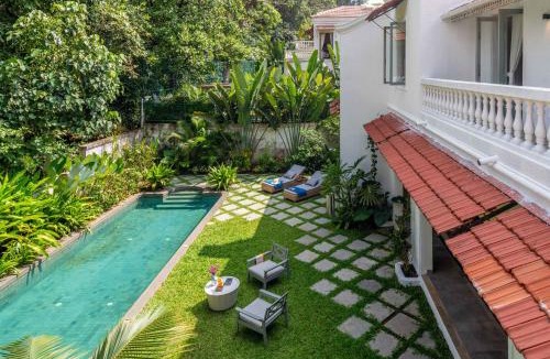Siolim Villa | Villa Lluvia 5bhk-Huge Pvt Pool-Caretaker-Bathtub-Big Garden-Genset Backup- Siolim
