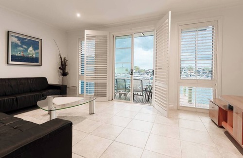 Patterson Lakes Apartment | Waterfront Haven with Deck, Marina Views & Parking