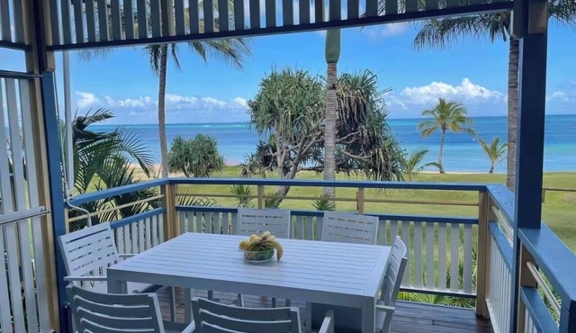 Beachfront multi level Island Villa