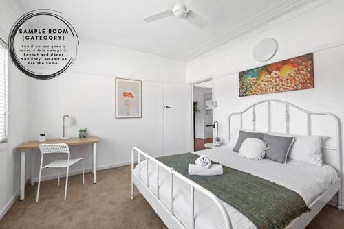 Bright Queen Room - Central Location at Ryde - Shared Bathroom and Amenities