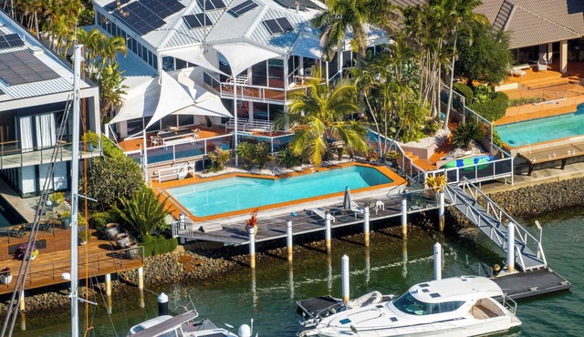 Magnificent Waterfront Living with Pontoon & Pool