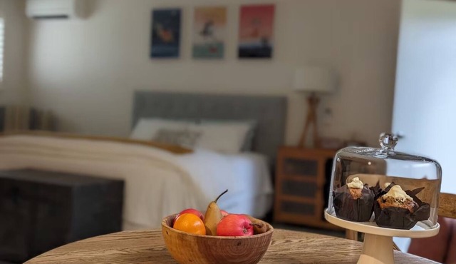 Studio at Beechworth next to the forest. Pet friendly but please let us know. .