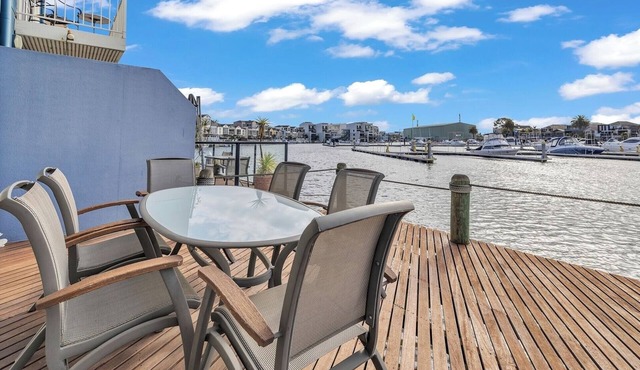 Waterfront Haven with Deck, Marina Views and Parking