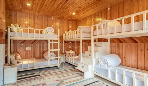 6-Bed Mixed Dorm with Shared Balcony